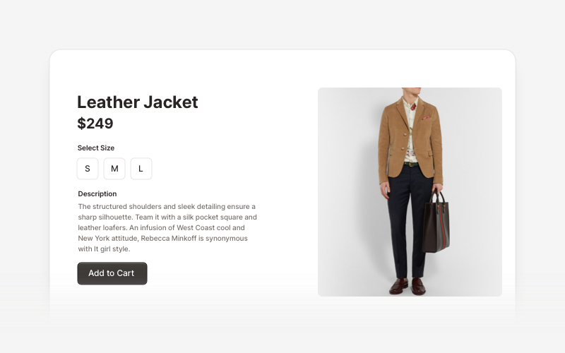 Ecommerce Sections