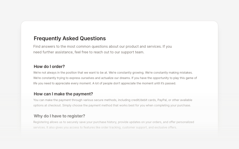 FAQs