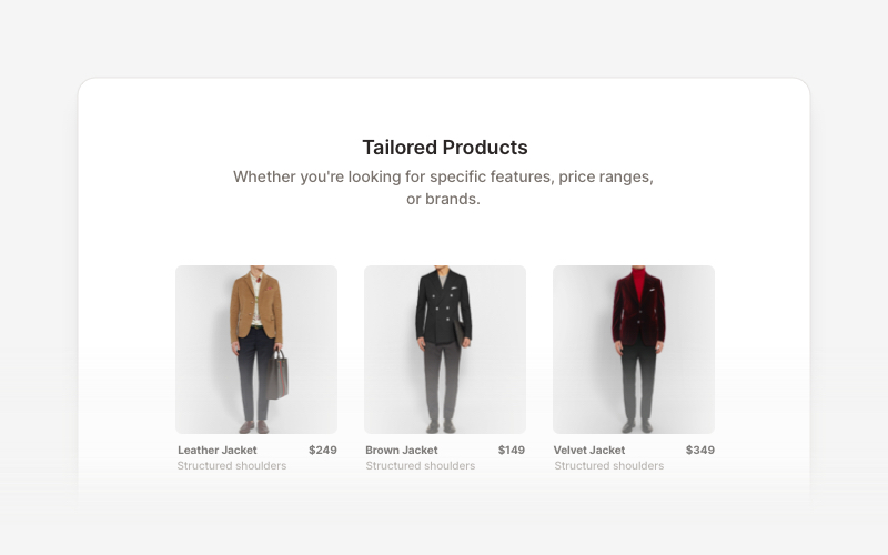 Product List Sections